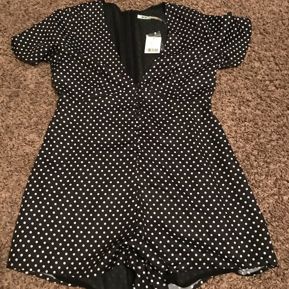 Polka dot romper